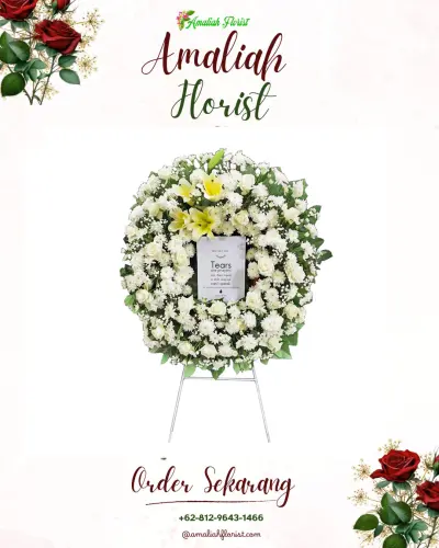 Krans Bunga Duka Cita di Cidokom